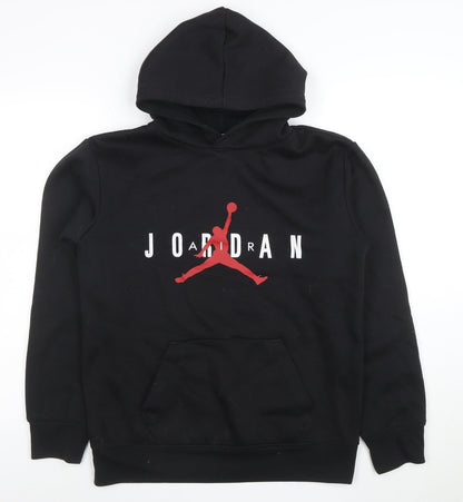 Jordan Boys Black Pullover Hoodie XL 13-15 Years Graphic Print Logo