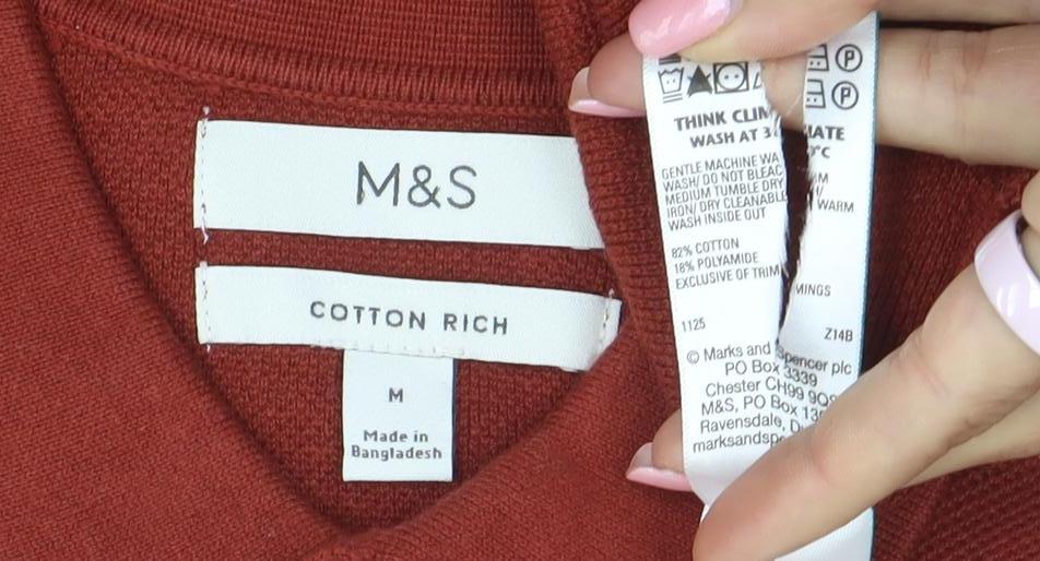 Marks and Spencer Men's Brown Cotton Polo Shirt M Short Sleeve