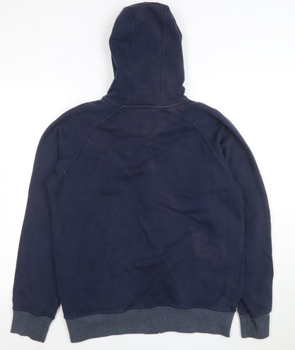 McKenzie Men's Blue Full Zip Hoodie L Classic Fleece Sweatshirt