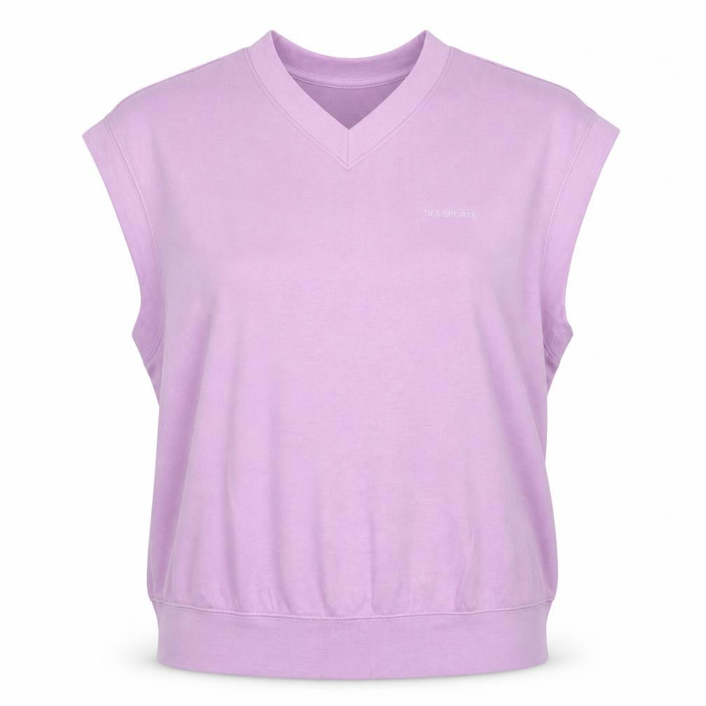 Divided Women's Purple Sleeveless V-Neck Basic T-Shirt M