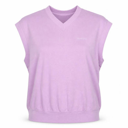 Divided Women's Purple Sleeveless V-Neck Basic T-Shirt M