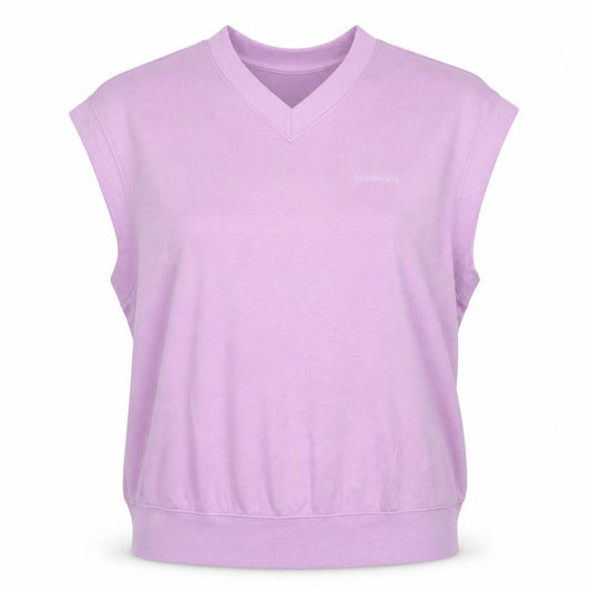 Divided Women's Purple Sleeveless V-Neck Basic T-Shirt M