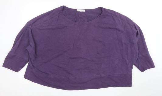 Seasalt Cornwall Women’s Purple Cotton Sweatshirt XL Relaxed Fit