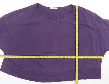 Seasalt Cornwall Women’s Purple Cotton Sweatshirt XL Relaxed Fit