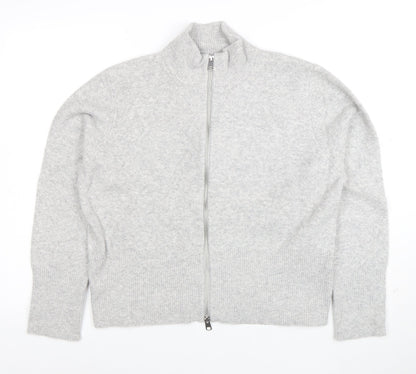 Marks and Spencer Women’s Grey Cashmere Full Zip Jumper L