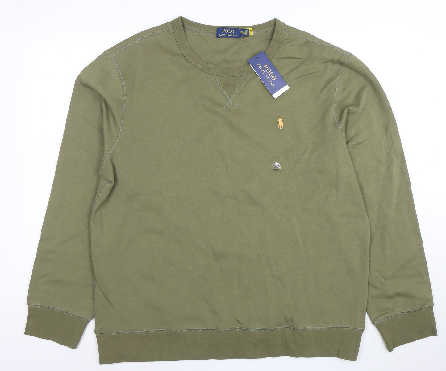Polo Ralph Lauren Men's Green XXL Crew Neck Pullover Sweatshirt