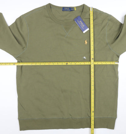 Polo Ralph Lauren Men's Green XXL Crew Neck Pullover Sweatshirt