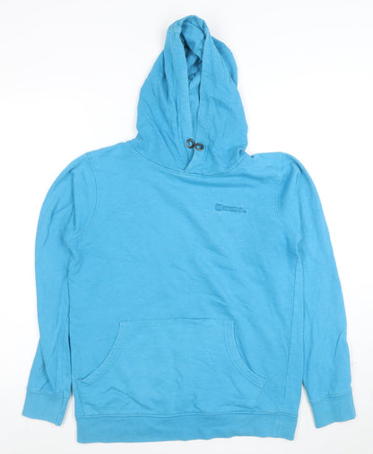Mountain Warehouse Womens Blue Pullover Hoodie Size M Cotton Blend