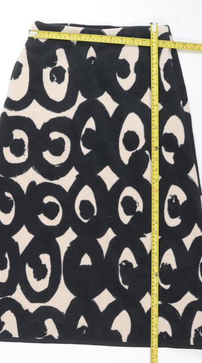 Uniqlo x Marimekko Women’s Black Beige Fleece A-Line Skirt M