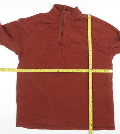Mountain Warehouse Womens Brown Full Zip Fleece Pullover Size M