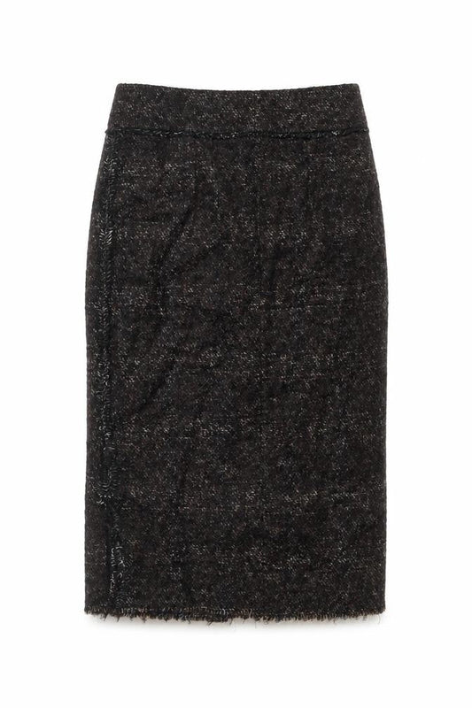 Zara Woman Brown Bouclé Check Chino Shorts Size L
