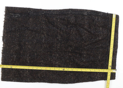 Zara Woman Brown Bouclé Check Chino Shorts Size L