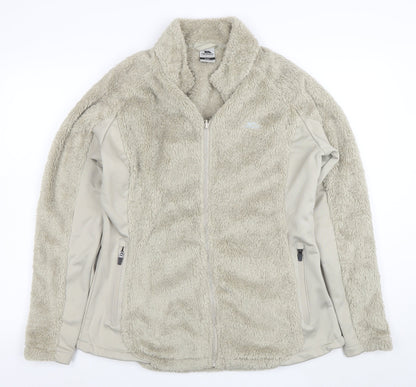 Trespass Women’s Beige 2XL Fleece Softshell Full Zip Jacket
