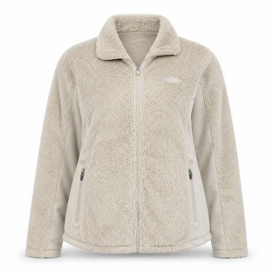 Trespass Women’s Beige 2XL Fleece Softshell Full Zip Jacket