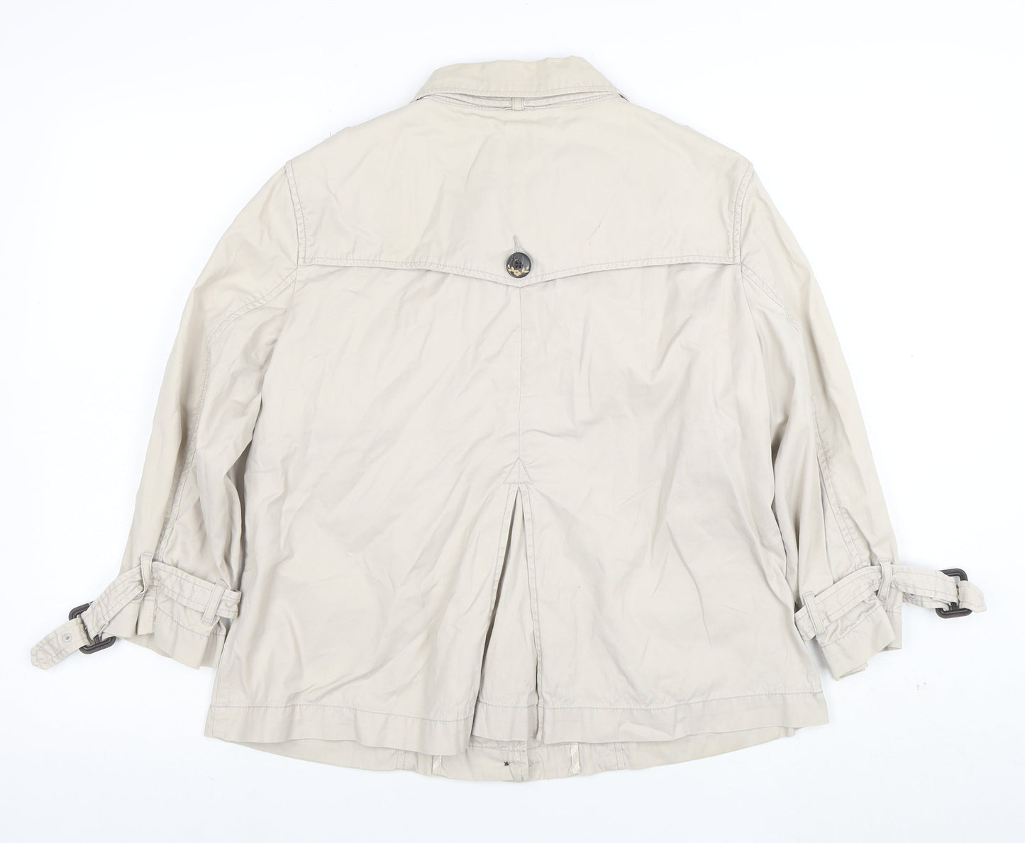 Monterey Women’s Beige Cotton Trench Jacket Size 14