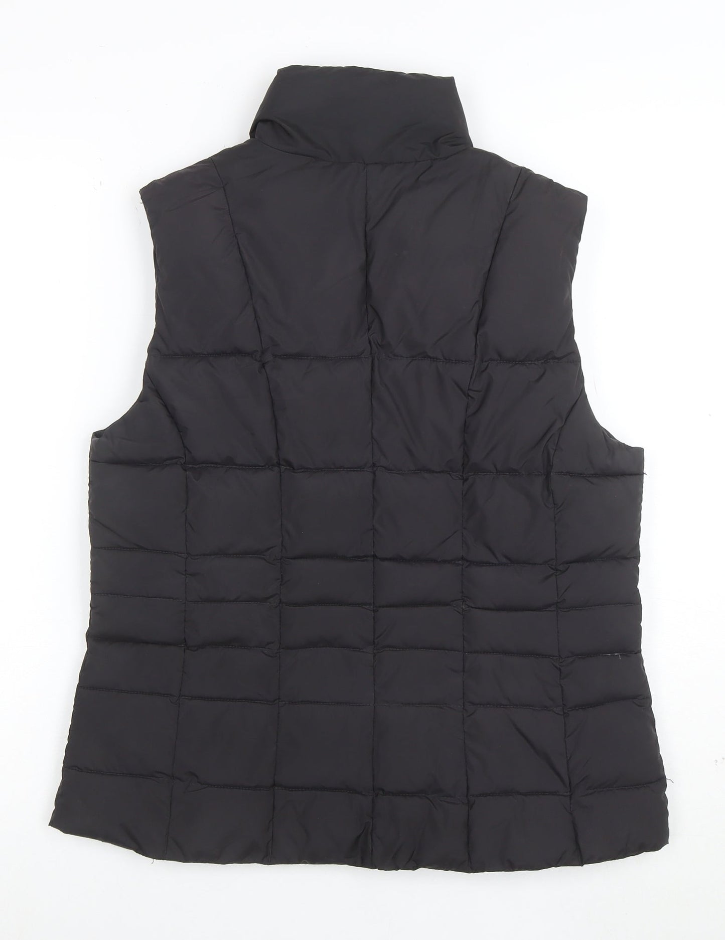 Hobbs Womens Black Size 12 Puffer Gilet Waistcoat Quilted Zip Vest