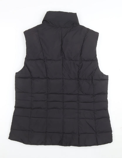 Hobbs Womens Black Size 12 Puffer Gilet Waistcoat Quilted Zip Vest