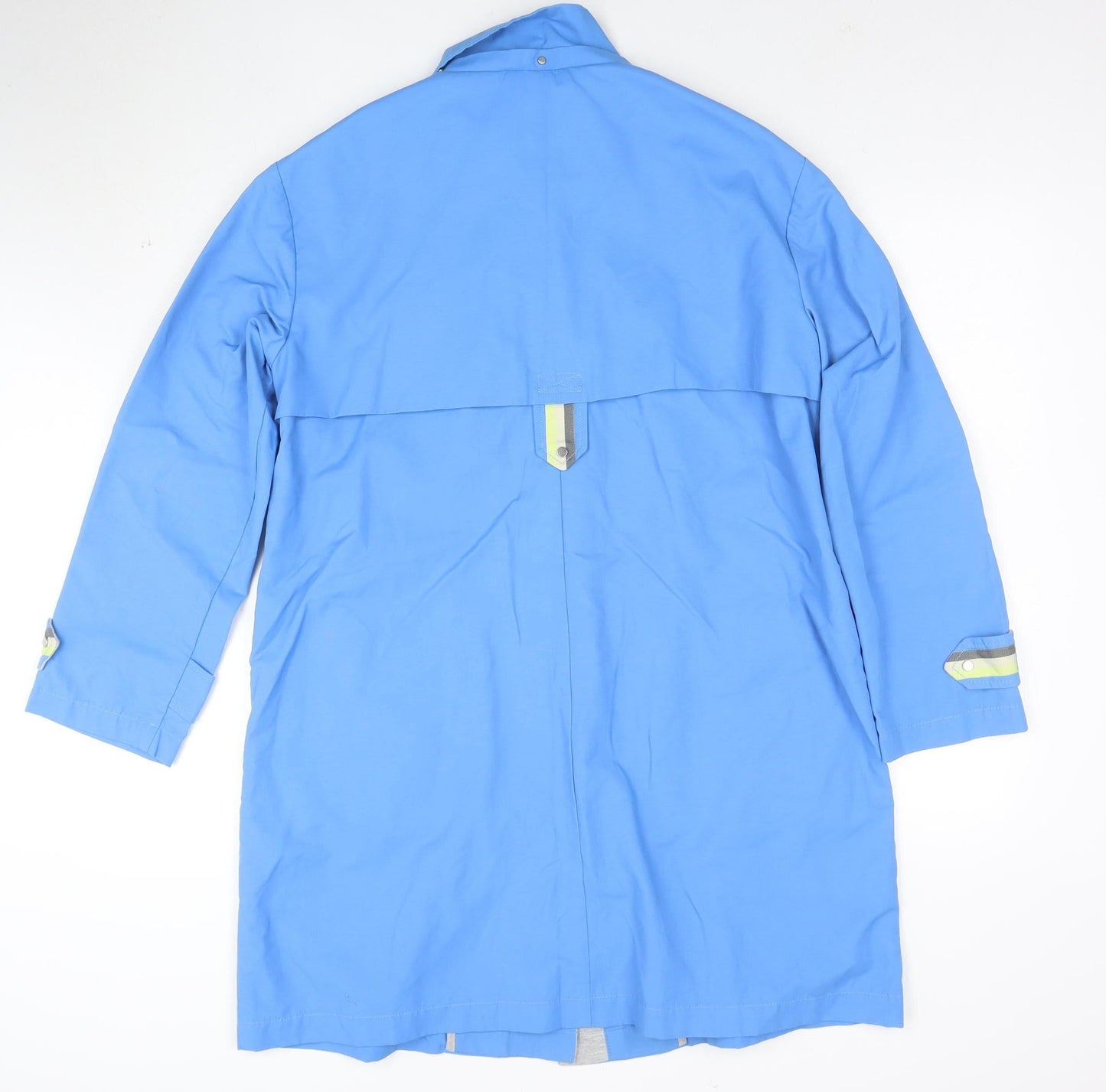 edc Women Blue Medium Parka Jacket Cotton Blend Lined Pockets