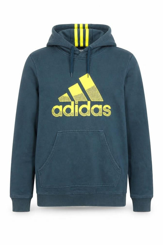 Adidas Boys Blue Hoodie Pullover Hooded Sweatshirt 13-14 Years