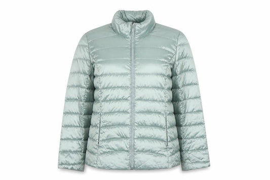 MONA Women's Green Size 12 Lightweight Puffer Jacket