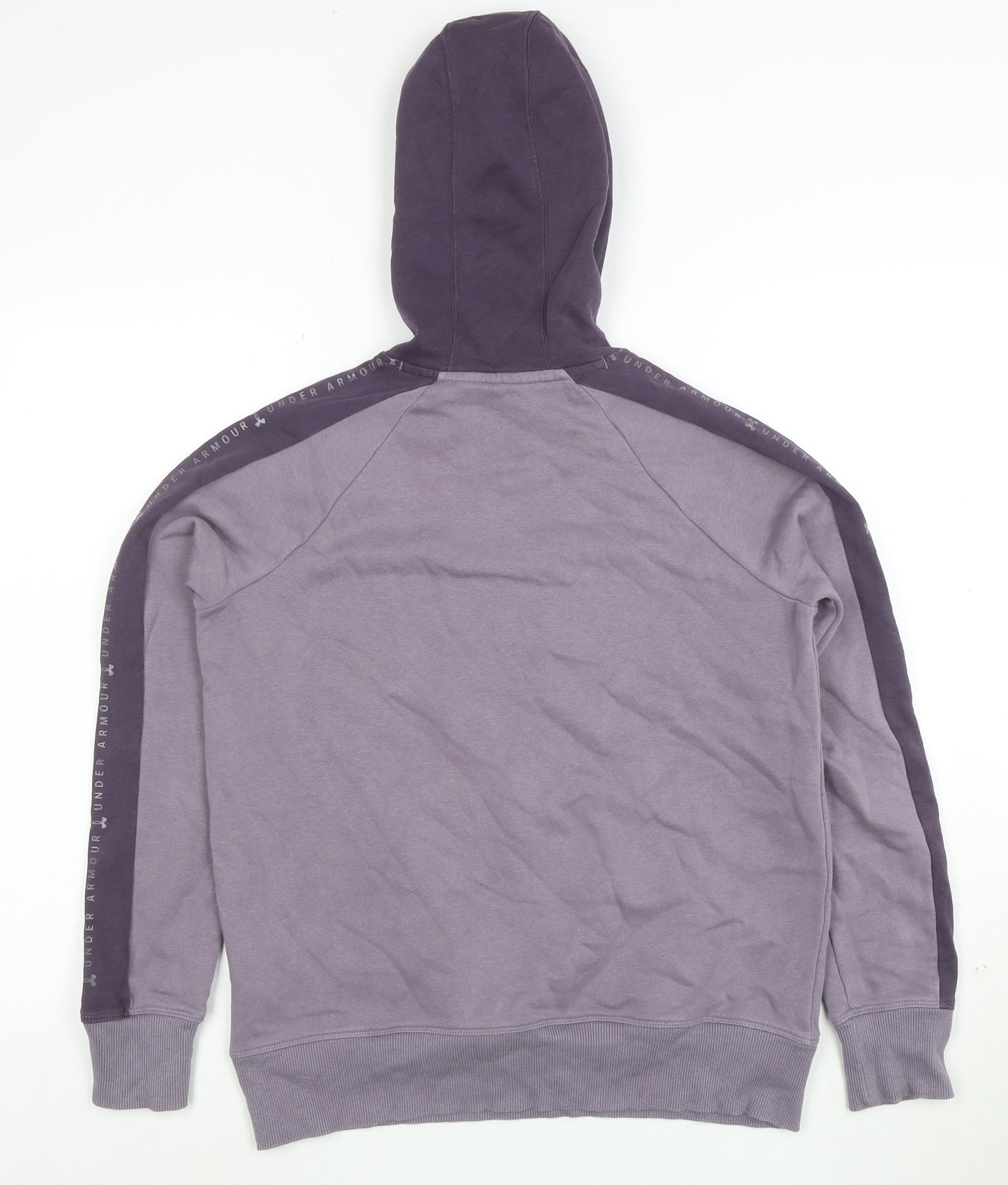 Under Armour Womens Purple XS Pullover Hoodie with Logo Trim