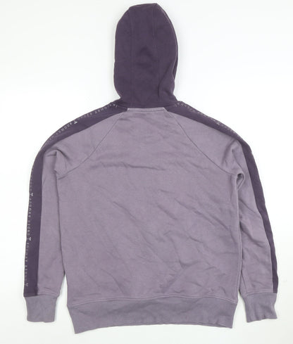 Under Armour Womens Purple XS Pullover Hoodie with Logo Trim