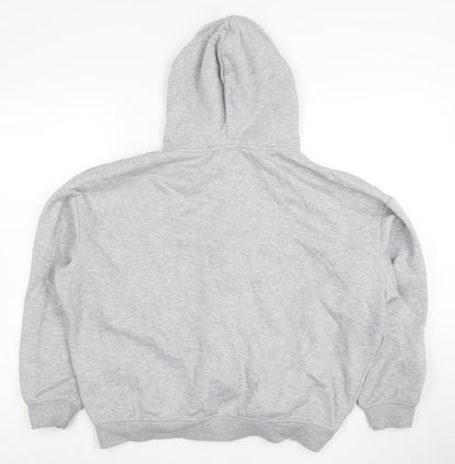 USAPRO Women's Grey Full Zip Hoodie Size UK 8 Cotton Blend