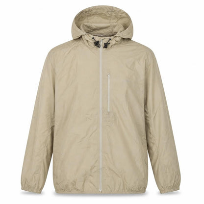 Chaps Men's Beige XL Hooded Windbreaker Jacket Polyester