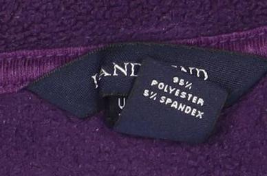 Lands’ End Women’s Purple Fleece Pullover Sweatshirt XL