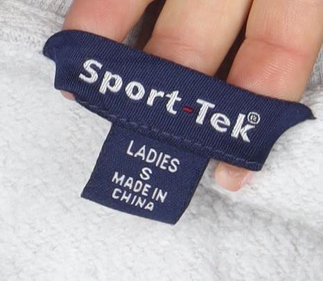 Sport-Tek Womens Grey 1/4 Zip Pullover Sweatshirt Size S