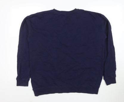 Sugarhill Brighton Womens Navy Lightning Bolt Sweatshirt UK 16