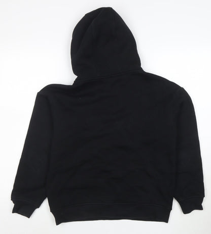 ARNE Womens Black XS Pullover Hoodie Cotton Blend Casual