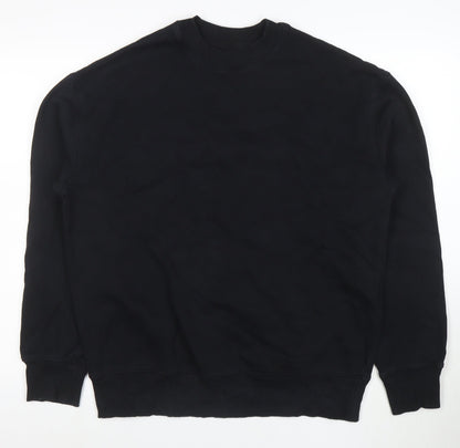Marks and Spencer Men's Black Oversized Fit Sweatshirt Size S