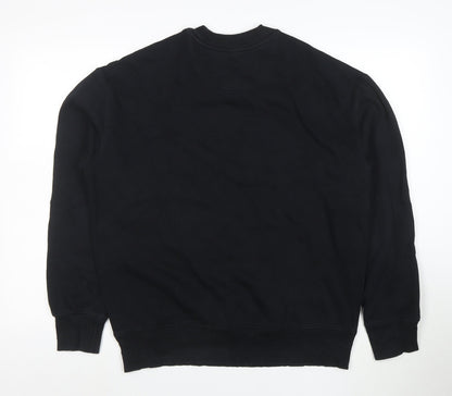 Marks and Spencer Men's Black Oversized Fit Sweatshirt Size S