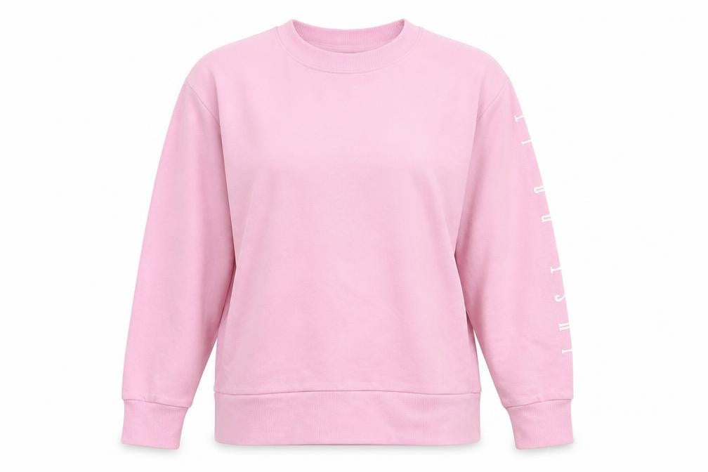 Nike Women Pink Dri-FIT Pullover Sweatshirt M Cotton Blend