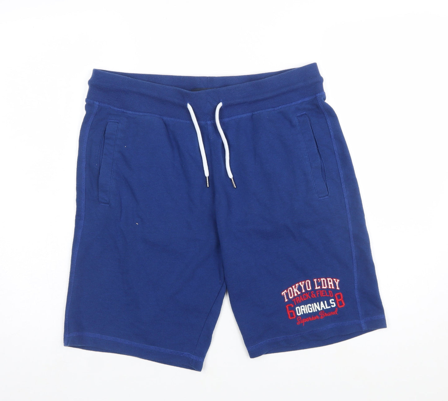 Tokyo Laundry Men's Blue Sweat Shorts Medium Casual Jersey
