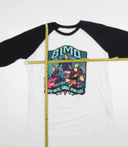 Continental Men’s Multicoloured Band Graphic Raglan T-Shirt XL