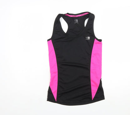 Karrimor Womens Black Pink Racerback Running Tank Top Size 10