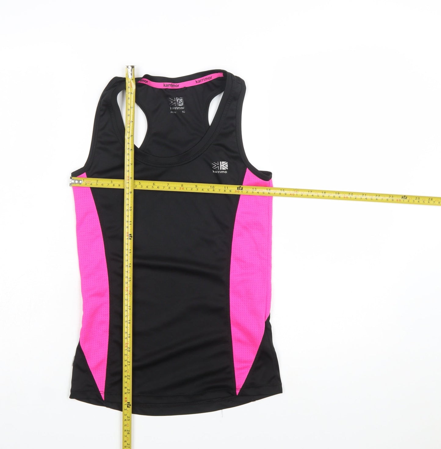 Karrimor Womens Black Pink Racerback Running Tank Top Size 10
