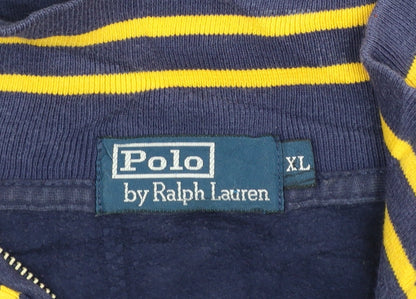 Polo Ralph Lauren Men's Blue XL 1/4 Zip Sweatshirt Mock Neck