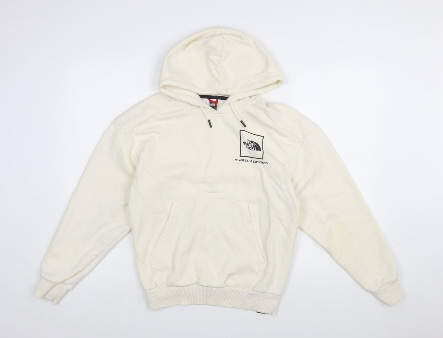 The North Face Womens Ivory Pullover Hoodie Small Cotton Blend