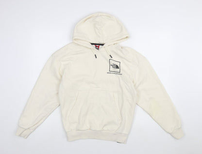 The North Face Womens Ivory Pullover Hoodie Small Cotton Blend