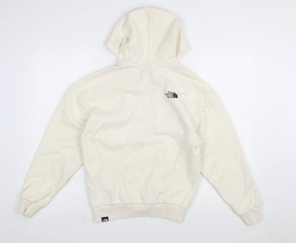 The North Face Womens Ivory Pullover Hoodie Small Cotton Blend