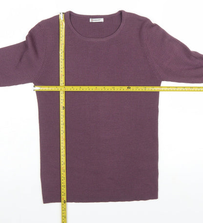 Damart Women’s Purple Crew Neck Knit Pullover Jumper M