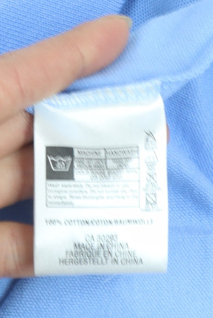 Lyle & Scott Men's Blue Regular Fit Golf Polo Shirt Size M