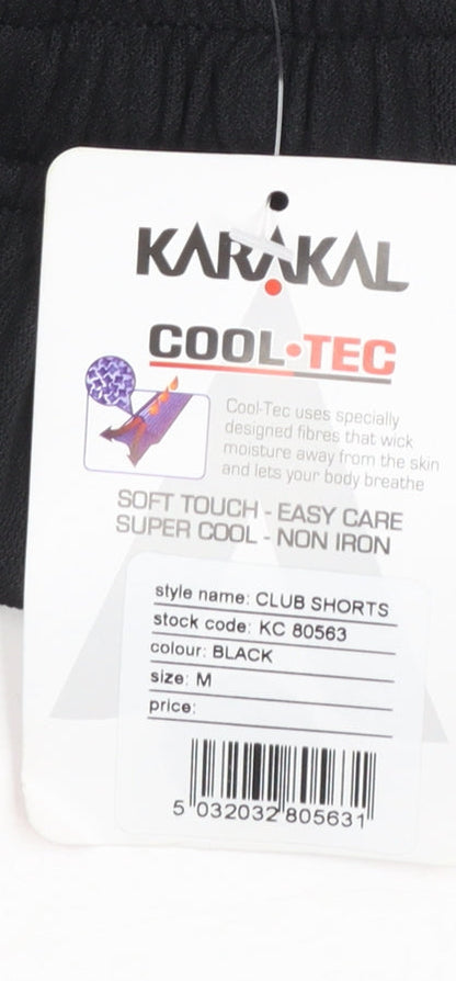 Karakal Men’s Black Athletic Club Shorts M Quick Dry Sportswear