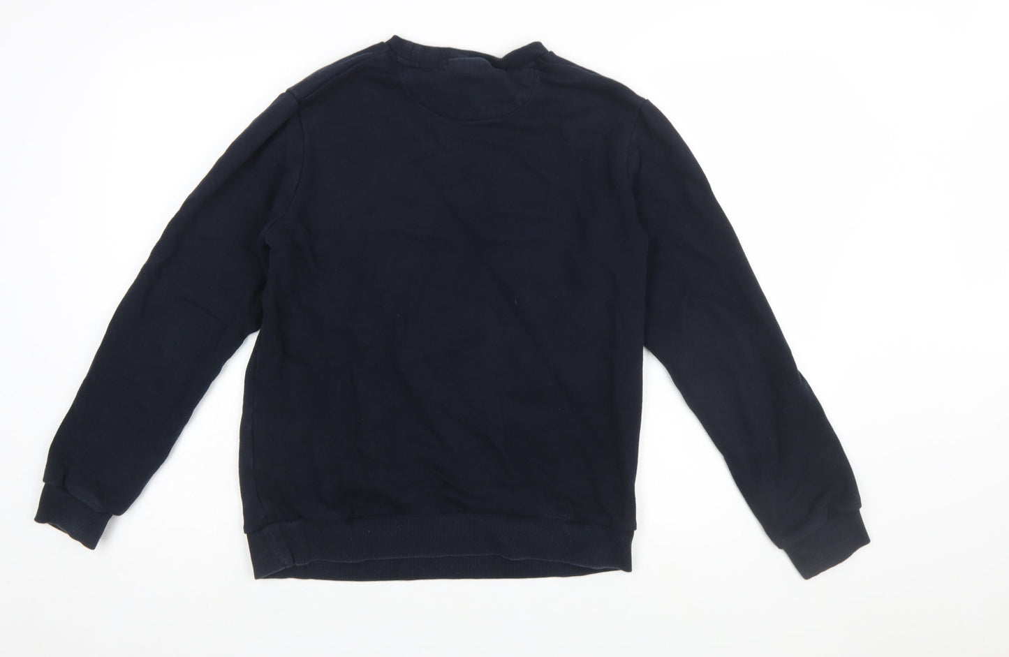 DKNY Women's Navy Blue Cotton Blend Pullover Sweatshirt M