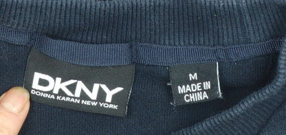 DKNY Women's Navy Blue Cotton Blend Pullover Sweatshirt M