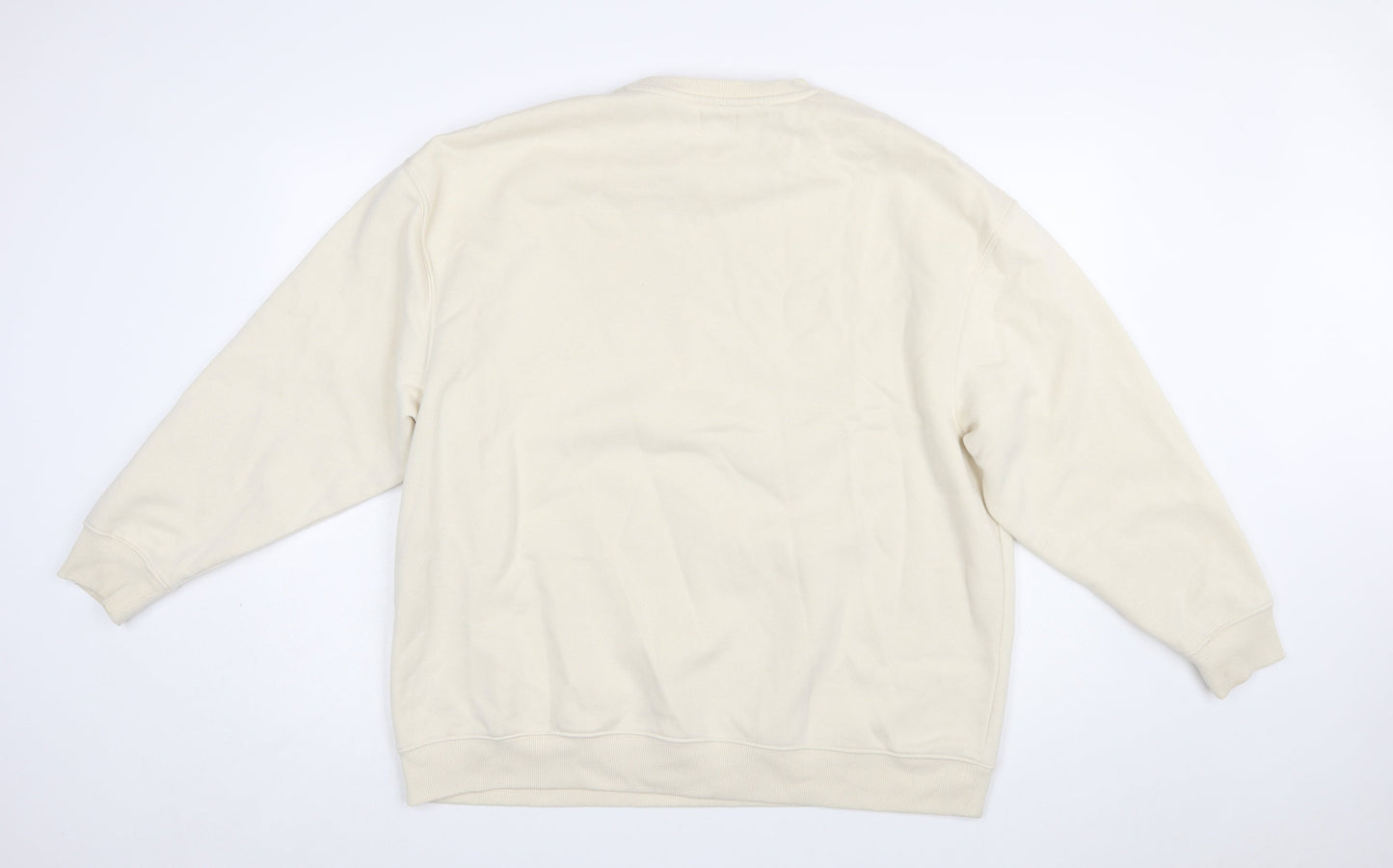 Def Leppard Women's Beige Graphic Crew Neck Sweatshirt Size M 12/14