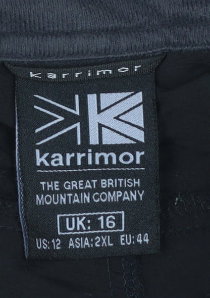 Karrimor Womens Black Size 16 Cargo Travel Trousers
